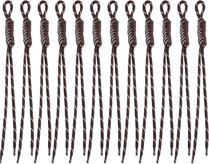 Paracord Keychain Paracord Bag Charm 12pcs Braided Nylon Rope Keychain Cord for Bag Purse Backpack Handbag