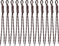 Paracord Keychain Paracord Bag Charm 12pcs Braided Nylon Rope Keychain Cord for Bag Purse Backpack Handbag