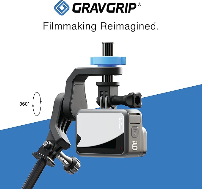 V2 Hydraulic Leveling Mount for Action Camera, GoPro, DJI, Insta360 - Pocket-Sized Leveler, Gimbal, JIB - No Batteries, No Charging, Waterproof