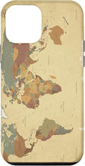 Globe Map Smartphone Cell Cover Gift World Map Pattern Phone Case for iPhone 12 mini