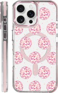 Case for iPhone 16 Pro,[Compatible with MagSafe],Disco Balls Pink Phone Case Design，for Women Girls Magnetic Clear Cover - Slim, Sleek, & Shockproof Protection