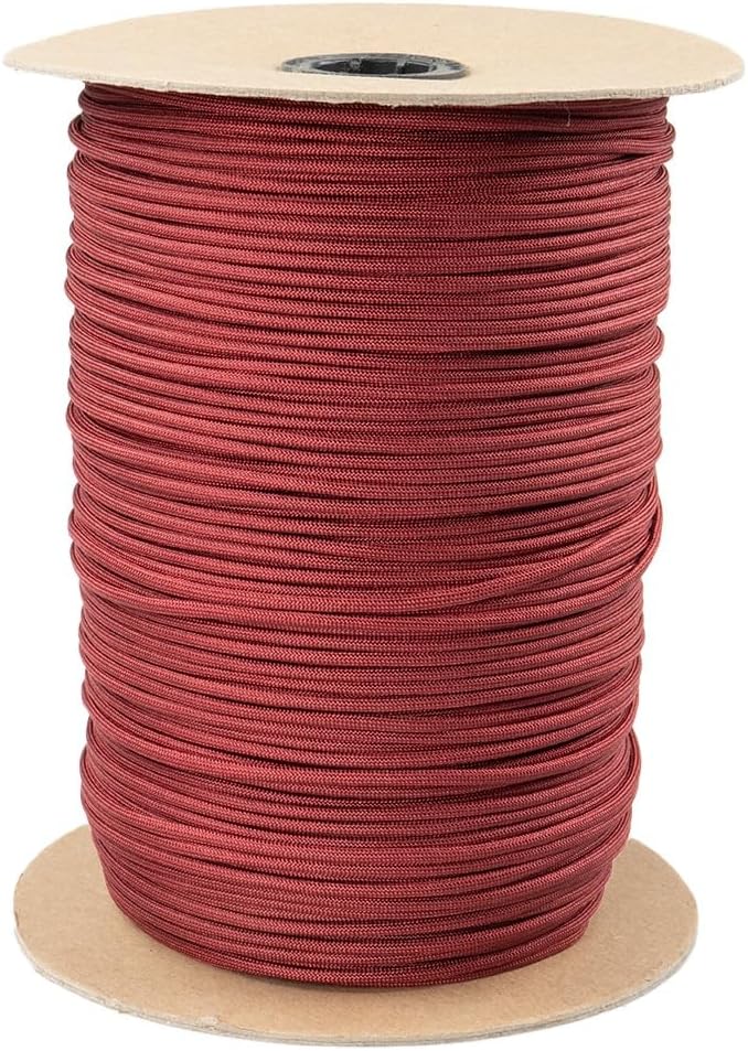 Paracord Planet Solid Color 550lb Paracord – 7 Strand Type III Nylon Cord for Indoor and Outdoor Tasks – Crimson (10 ft)