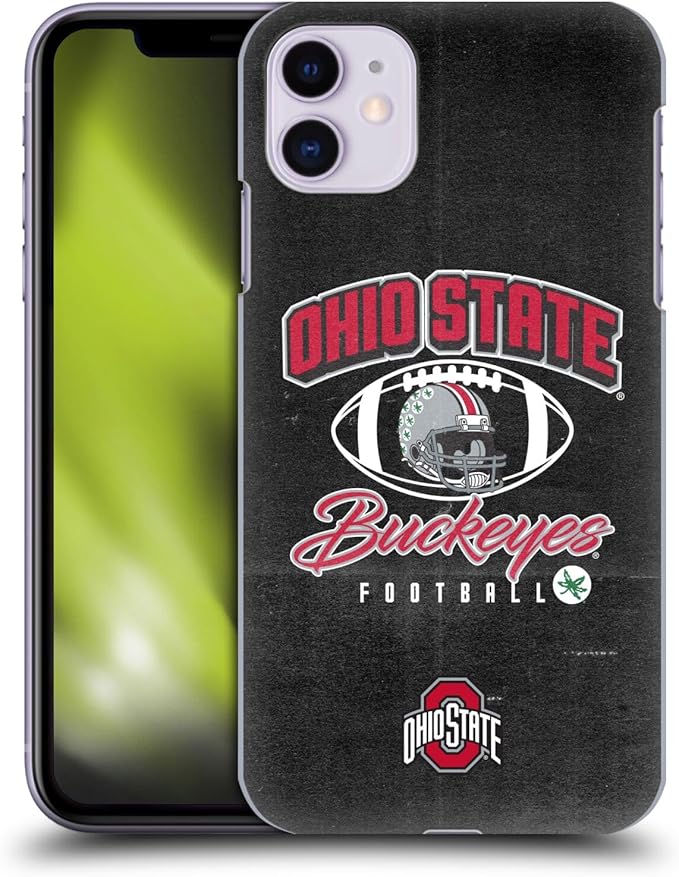 Head Case Designs Officially Licensed Ohio State University Vintage Football Graphics Hard Back Case Compatible with Apple iPhone 11