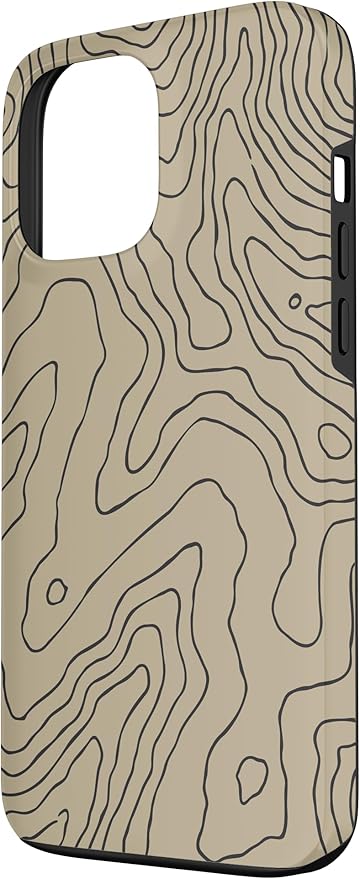 Coyote Country Guide Lines Topographical Contour Map Case for iPhone 13 Pro Max
