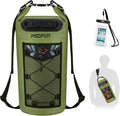Piscifun Dry Bag, Waterproof Floating Backpack 10L/20L/30L/40L with Waterproof Phone Case for Boating, Kayaking, Fishing