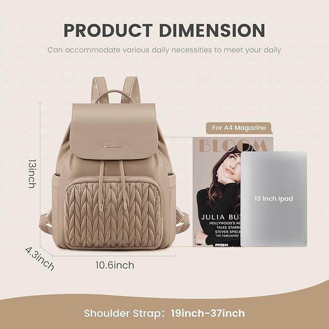 LOVEVOOK Backpack Purse for Women,Small Backpack for Women for Travel Work,Cute Backpack Daypack With Anti-theft Pocket,Fashion Ladies Backpack for Daily College Shopping