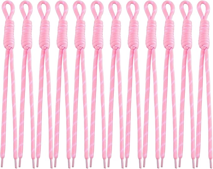 Paracord Keychain Paracord Bag Charm 12pcs Braided Nylon Rope Keychain Cord for Bag Purse Backpack Handbag