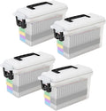 Sheffield 12758 4-Pack Ammo Storage Box, Mothers Day Gifts, .30 Cal Field Boxes, Mothers Day Gifts for Mom, Lockable Storage Box with Handle, Secures Hunting Gear, Supplies, and Bullets, Made in USA