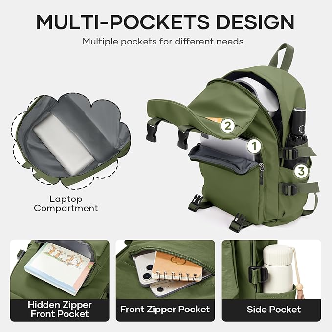 coowoz Lightweight School Backpack College Laptop Backpack for Men Women Travel bag High Middle School Bag Bookbag for Boy Girls