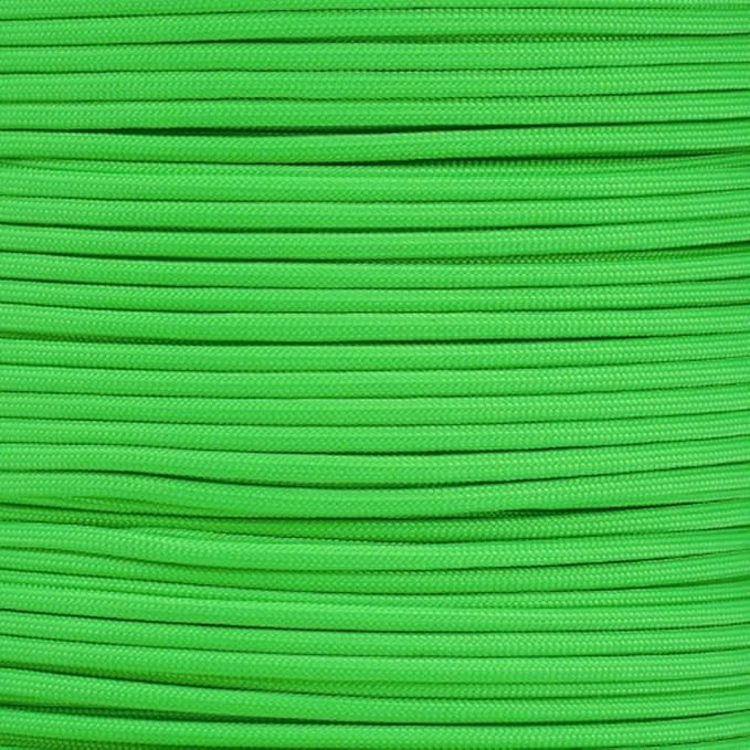 Paracord Planet Solid Color 550lb Paracord – 7 Strand Type III Nylon Cord for Indoor and Outdoor Tasks – Green (25 ft)