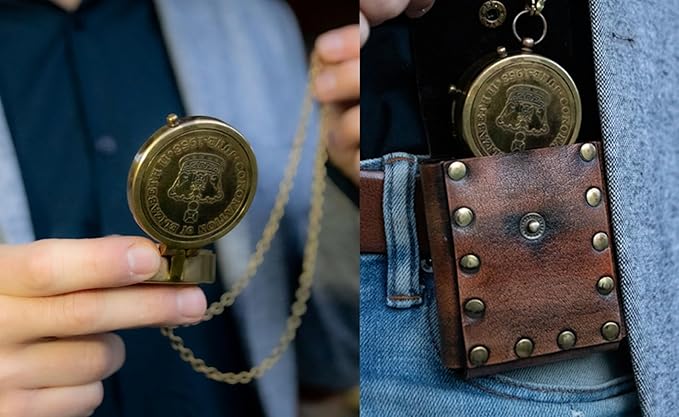 Handmade Antique Vintage Brass Compass | Exquisite Nautical Compass | Home Decor | Pocket Compass Gift for Every Occasion | Super7One