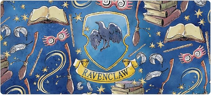 Head Case Designs Officially Licensed Harry Potter Ravenclaw Graphics 37.4 x 15.75 x 0.16 inches (900 x 400 mm) - XL Gaming Office Desk PC Keyboard Mouse Mat Pad