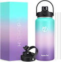 64oz Half Gallon Insulated Water Bottle with 2-in-1 Lid (Chug & Straw), Double Walled Vacuum Stainless Steel Water Bottles, Wide Mouth Leakproof Insulated Jug with Straw