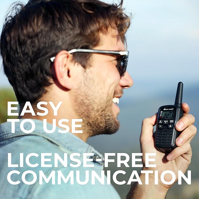 Midland® T10 X-TALKER Two-Way Radios - 22 Channels - Long Range Walkie-Talkies, 38 Privacy Codes - Best Family Camping Radio - 2 Pack