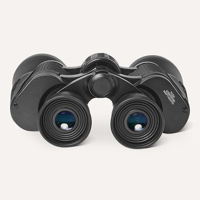 Amazon Basics 7x50 High Power Binoculars, Wide Field of View, FMC Optics, Tripod Compatible, BAK-4 Prism, Rubber Armor, Black