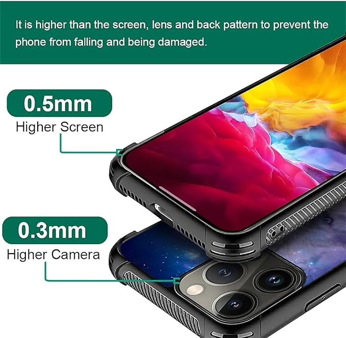 for iPhone 16 Pro Max Case, Wolves in The Woods Pattern Graphic Design Girl Boy Soft Silicone Hard Acrylic Shock Protection for iPhone 16 Pro Max