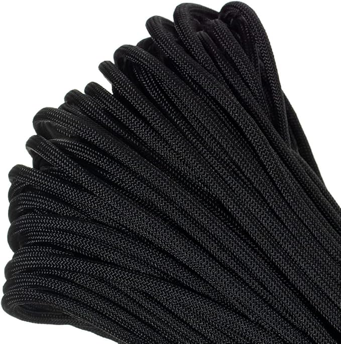 Paracord Planet 550lb Commercial Grade Paracord – 7 Strand Type III Nylon Parachute Cord Hanks for Hiking, Camping, and Fishing – 30+ Colors and Lengths of 50' and 100'