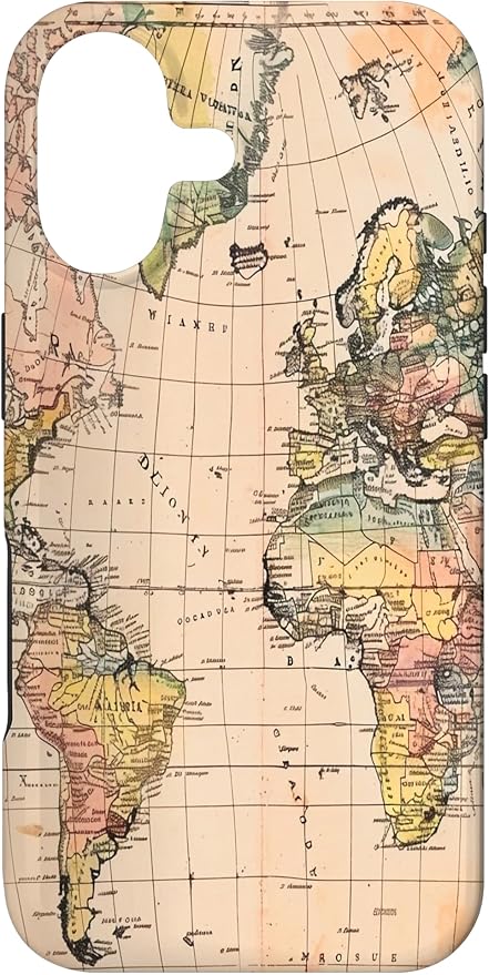 World Map,Old Map of The World Case for iPhone 17