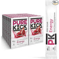 PURE KICK Energy Singles To Go Drink Mix, Black Cherry Pomegranate, Includes 12 Boxes with 6 Packets in each Box, 72 Total Packets
