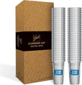 Top Cup Aluminum Cups, 12 oz Reusable Party Cups, Cold-Holding, Recyclable, 12 oz Cup, 50 Cups Per Pack, Made in USA