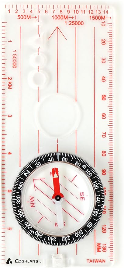 Coghlan’s Outdoor Compasses for Hiking, Camping, Survival & Orienteering – Map, Lensatic, Liquid-Filled, Wrist, Carabiner & Pocket Navigation Tools