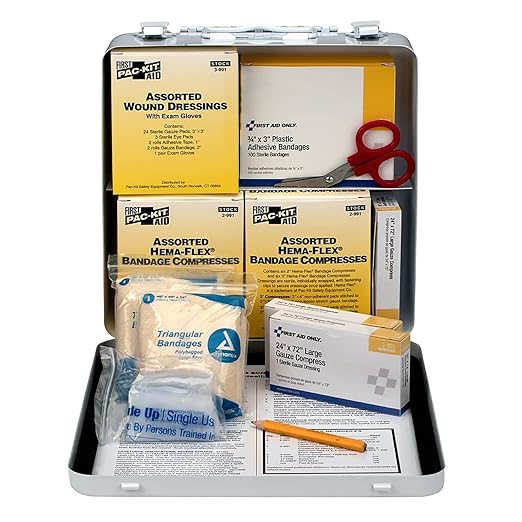First Aid Only 50 Person Unitized Metal Bus First Aid Kit