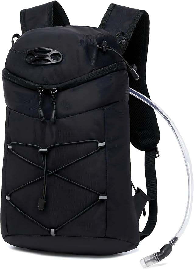 Wotony Lightweight Insulated Backpack with 2L or 3L Water Bladder Bag Daypack for Hiking Trail Running Cycling Race Marathon for Women Men
