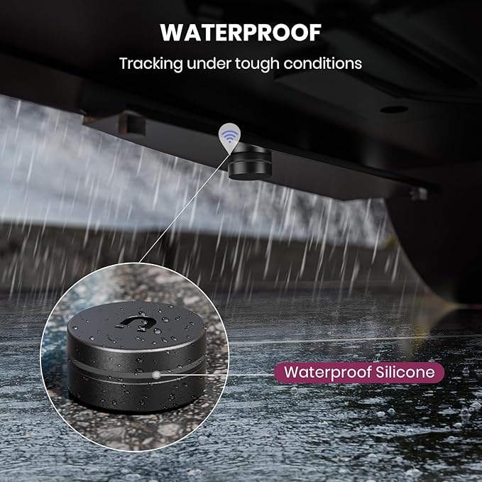 Ultra Magnetic AirTag Holder | Waterproof | Shatterproof | Minimalist Design | Compatible with Apple AirTag(1st & 2nd gen), Extra 3M Tape for Optional Mounting, Magnet Case for Car, Truck