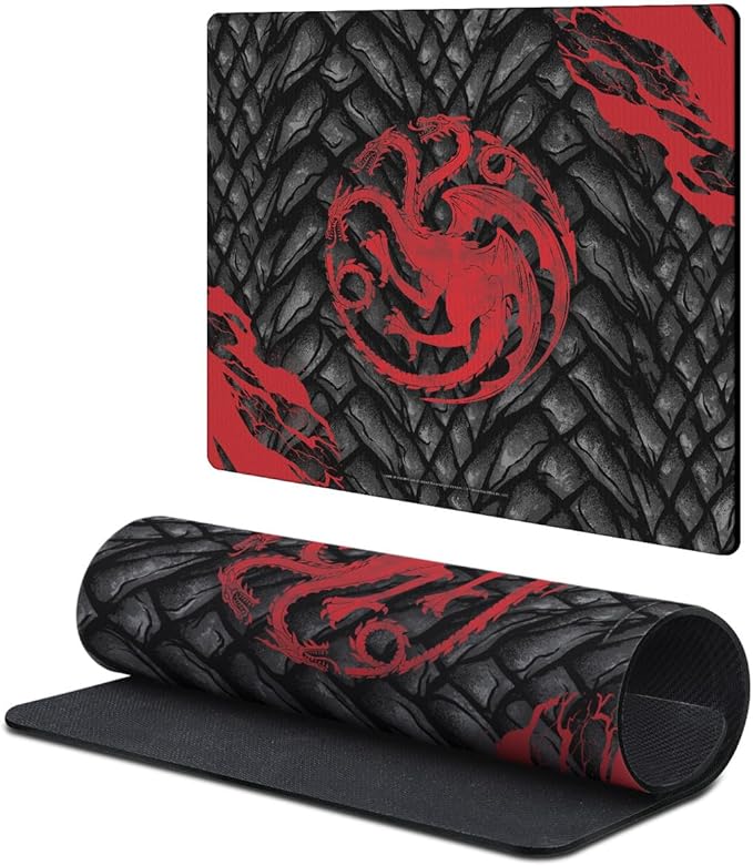 Head Case Designs Officially Licensed HBO Game of Thrones House Targaryen Graphic Art 9.84 x 11.81 x 0.12 inches (250 x 300 mm) - S Gaming Office Desk PC Keyboard Mouse Mat Pad