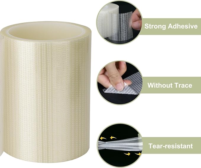 Eonion RV Awning Repair Tape for Tent, Canvas, Underbelly, Tarp, Sail Tape, Boat Covers Repair Tape, 5IN x 39FT Tear Repair Patch Kit, Waterproof and Extreme Weather Proof