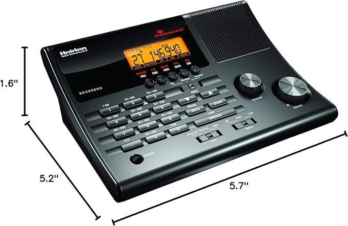 Uniden BC365CRS 500 Channel Scanner and Alarm Clock, Snooze, FM Radio, Weather Alerts, Search Bands used for Aviation, Railroad, Marine, Non-Digital Police/Fire/Public Safety transmissions and more