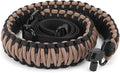 Double Braide 550LB Shotgun Sling 2 Point Paracord Rifle Sling,Non-Slip Traditional Adjustable Gun Sling for Hunting Shooting Camping