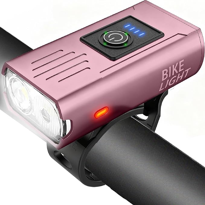 Victoper Bike Light, High Lumens Super Bright Bicycle Lite, 6+4 Modes USB Rechargeable Bike Headlight & Taillight Set, Waterproof Safety Bike Front & Rearlight for Road, Mountain, Night Riding