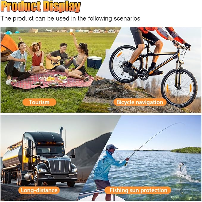 ZIMISI Cell Phone Sun Protection Umbrella, Anti-UV Anti-Glare Anti-Reflection Sun Visor, Adjustable Phone Sunshade Cover, Universal Car Outdoor Travel Accessories for All Smartphones (2PCS)