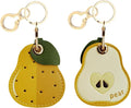Leather Keychain Holder Case Compatible with AirTag,Cute air tag Cover with Keychain Ring,GPS Tracker Case for Keys
