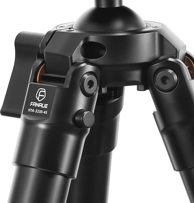 FANAUE Aluminum Alloy Tripod with High Strength Structure,Durable,Adjustable,360° Rotation Ball Mount,Shooting, Hunting & Outdoor Activities