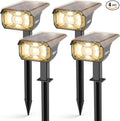 LEREKAM Solar Spot Lights Outdoor Landscape Lights, 40 LEDs Solar Landscape Spotlights Outdoor Waterproof Auto On/Off Garden Lights, Outdoor Lights for Yard Palm Trees Driveway Patio Pool