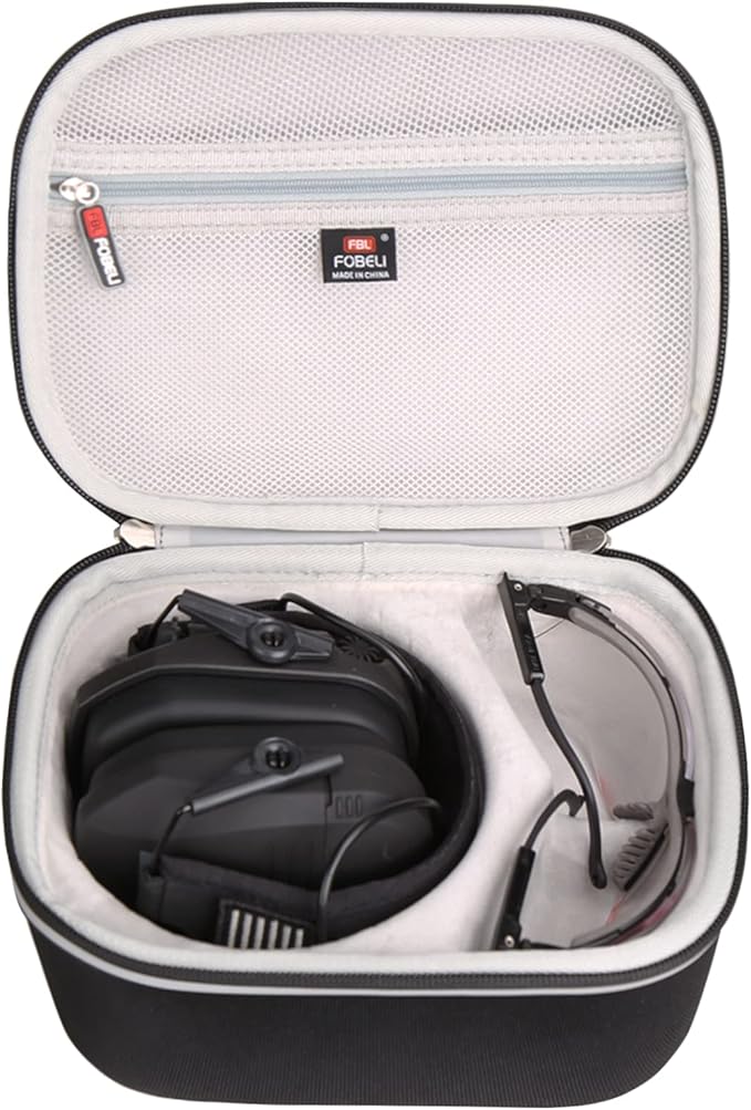 FBLFOBELI Hard Case for Walker's Razor Slim/Howard Leight Shooting Ear Protection Electronic Shooting Muffs Earmuff