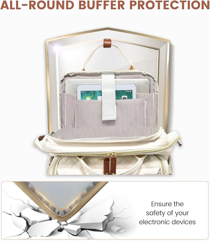 LOVEVOOK Laptop Backpack for Women, 15.6'' Waterproof Nurse Bag Teacher Work Backpack Purse for Women, Travel Computer Backpack for College Office Business Ladies