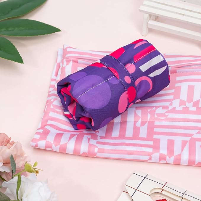 ALVABABY 2pcs Waterproof Wet Dry Bags,Reusable with Two Zippered Pockets,Baby Cloth Diaper,Travel,Beach,Pool,Daycare,Soiled Baby Items,Yoga Gym Bag,Swimsuits or Wet Clothes LW1920