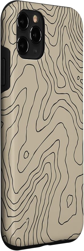 Coyote Country Guide Lines Topographical Contour Map Case for iPhone 11 Pro