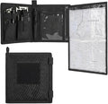 KOSIBATE Map Case, Military Map Protector, Water-Resistant Map Pouch Holder for Outdoors or Hiking