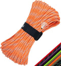 Survival Paracord 550 Fire Paracord Survivor Cord Nlyon Rope 10 Strands US Military Type III 550 Parachute Cord with Integrated Fishing Line, Fire-Starter Tinder 4 in 1
