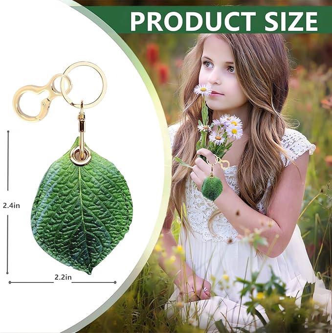 Leather Keychain Holder Case Compatible with AirTag,Cute air tag Cover with Keychain Ring,GPS Tracker Case for Keys