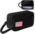 Toiletry Bag for Men Tactical Travel Dopp Kit with Wet Dry Compartment 3 Zipper Pockets 900D Water Resistant MOLLE System Organizer for Gym Hiking Travel Shaving EDC Accessories Gifts Him