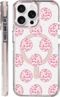 Case for iPhone 15 Pro Max,[Compatible with MagSafe],Disco Balls Pink Phone Case Design，for Women Girls Magnetic Clear Cover - Slim, Sleek, & Shockproof Protection