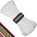 VVAAGG Reflective Paracord Rope 100FT, 7 Strand Nylon para Cord Lanyard Utility 550 Parachute Cord, 4mm Thin Tent Rope for Outdoor Camping Hiking