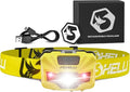 Foxelli USB‑C Rechargeable LED Headlamp – Ultra‑Light 2.4 oz & Bright 180 Lumens – Red/White Light, 5 Modes, IPX5 Waterproof, 40 h Runtime for Trail Running, Camping, Hiking