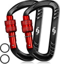 Rhino Produxs 12kN (2697 lbs) Heavy Duty Carabiner Clips, for Securing Pets, Outdoor, Camping, Hiking, Hammock, Dog Leash Harness, Keychains