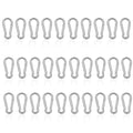 30PCS M4 Heavy Duty Carabiner Clip, 1.57Inch Snap Hook Quick Link Small Carabiner Clips,Spring Link Buckle for Fishing Camping Hammock Dog Leashes-110LBS Holding Capacity (Silver)